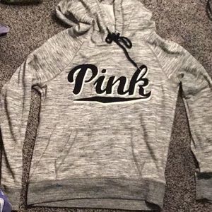 Gray PINK hoodie